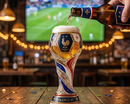 France World Cup 2026 Soccer Trophy Beer Glass