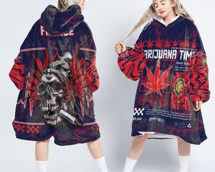 France Snug Hoodie Flag & Coat Of Arms 1905-1953 Fire Marijuanas Style