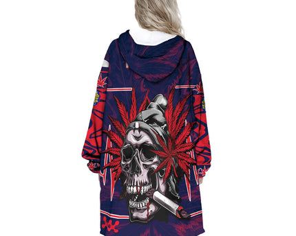 France Snug Hoodie Flag & Coat Of Arms Marijuanas Style