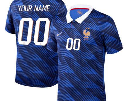 Custom Name France National Team 2026 Home Jersey - Blue