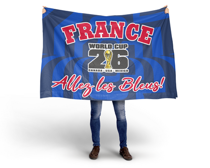 France World Cup 2026 Football Supporter Flag
