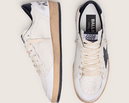Men's Golden Goose Ball Star Black Sneakers