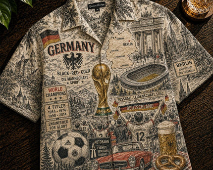 Germany Die Mannschaft World Cup 2026 Limited Edition Hawaiian Shirt