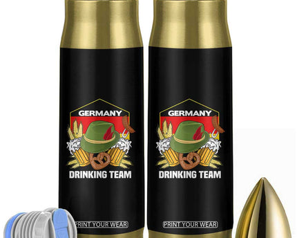 Germany Drinking Team Bullet Tumbler Germany Beer Festivals Oktoberfest Alpine hat Barley
