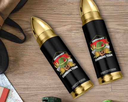 Germany Drinking Team Bullet Tumbler Germany Beer Festivals Oktoberfest Alpine hat Barley