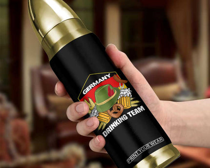 Germany Drinking Team Bullet Tumbler Germany Beer Festivals Oktoberfest Alpine hat Barley