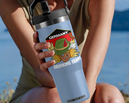 Germany Drinking Team Flip Straw Tumbler Germany Beer Festivals Oktoberfest Alpine hat Barley