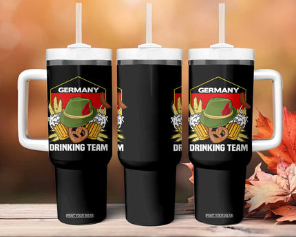 Germany Drinking Team Tumbler With Handle Germany Beer Festivals Oktoberfest Alpine hat Barley