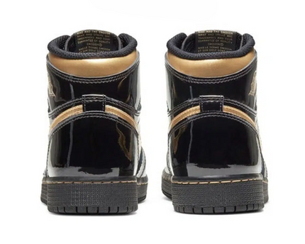 Men's Air Jordan 1 High 'Black Metallic Gold’ Shoes