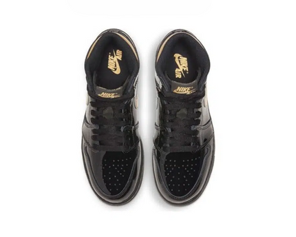 Men's Air Jordan 1 High 'Black Metallic Gold’ Shoes