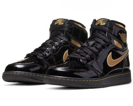 Men's Air Jordan 1 High 'Black Metallic Gold’ Shoes