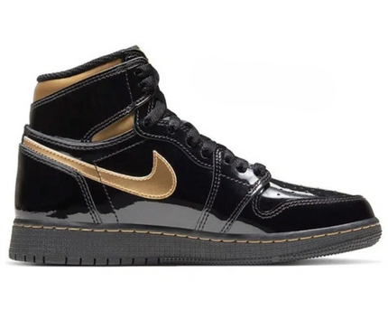 Men's Air Jordan 1 High 'Black Metallic Gold’ Shoes