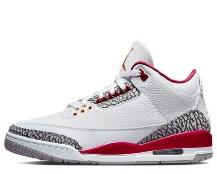 Men's Air Jordan 3 Cardinal Red Shoes