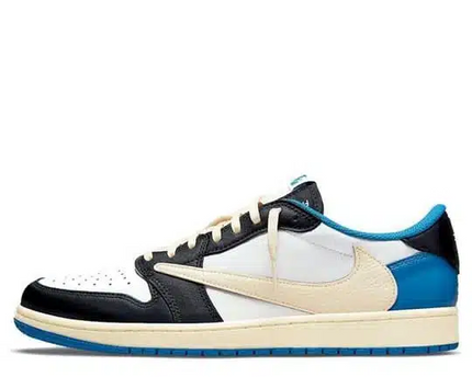 Men's Travis Scott x Air Jordan 1 Retro Low ‘ Royal Blue' Shoes