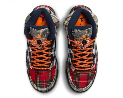 Men's Nike Air Jordan 5 Retro Plaid Shoes