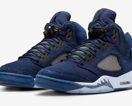 Men's Nike Air Jordan 5 Retro Midnight Navy Shoes