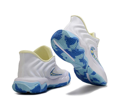 Men's Nike Giannis Immortality 4 White Blue Yellow Shoes
