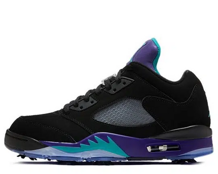 Men's Nike Air Jordan 5 Retro Black Grape Shoes