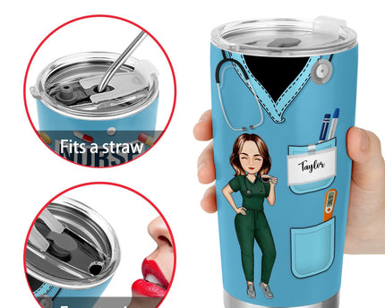 Nurse Nutrition Facts New Version - Gift For Nurses - Personalized Tumbler