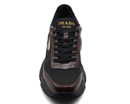 Men's Prada Milano Premium Quality Italian Brown Sneakers