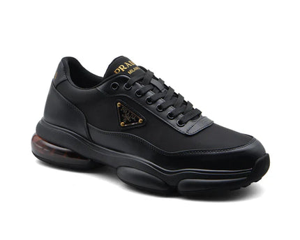 Men's Prada Milano Premium Quality Italian Black Sneakers