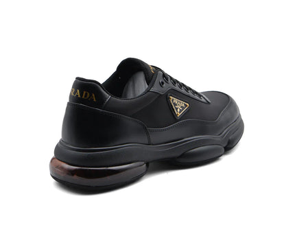 Men's Prada Milano Premium Quality Italian Black Sneakers