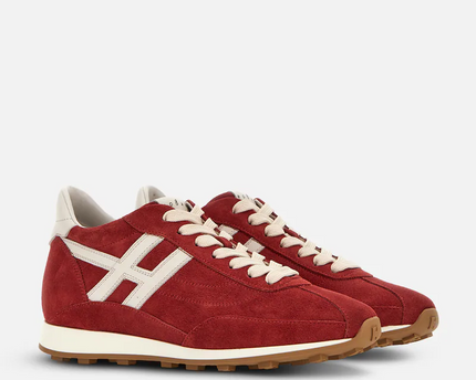 Men's Hogan 86er Suede Red Sneakers
