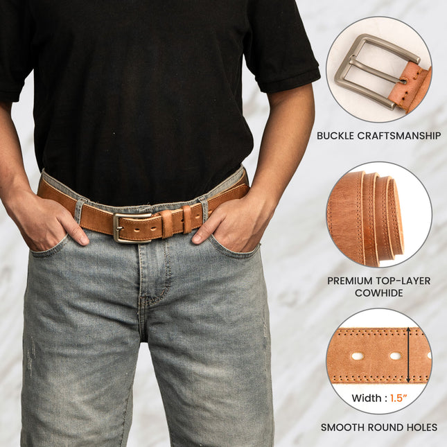 I Sucked It I Licked It So It's Mine Naughty Anniversary Gift For Husband, BF - Personalized Cowhide Belt
