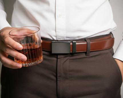 I Sucked It So It's Mine Naughty - Personalized Leather Belt With Engraved Buckle