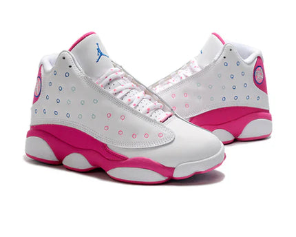 Men's Nike Air Jordan 13 Retro Vivid Pink-Blue Shoes