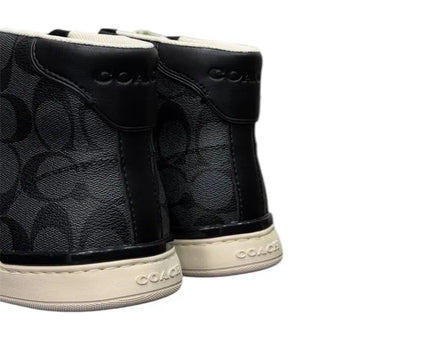 Men's Clip High Top Black Sneakers