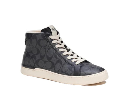 Men's Clip High Top Black Sneakers
