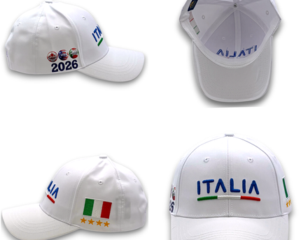 Italy 2026 World Cup Hat – Premium 3D Embroidery