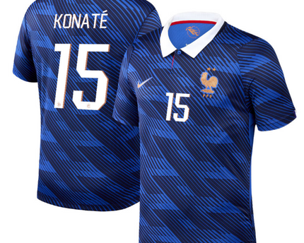 Ibrahima Konate France National Team 2026 Home Jersey - Blue