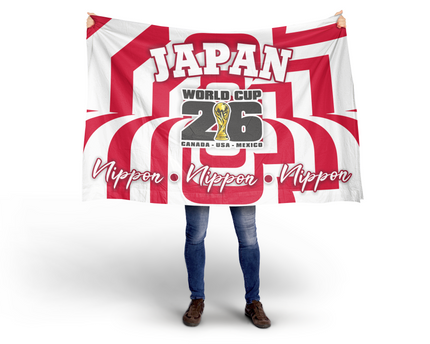 Japan World Cup 2026 Football Supporter Flag