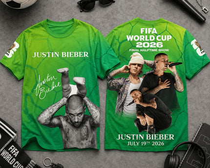 Justin Bieber World Cup 2026 Halftime Show Special Shirt