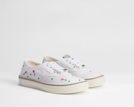 Men's Dior Saltwind Multicolor Doves & Roses Motif Sneakers