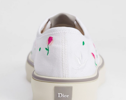 Men's Dior Saltwind Multicolor Doves & Roses Motif Sneakers
