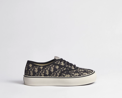 Men's Dior Saltwind Beige and Blue Sneakers