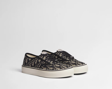 Men's Dior Saltwind Beige and Blue Sneakers