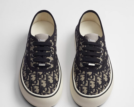 Men's Dior Saltwind Beige and Blue Sneakers