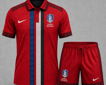 Korea Republic Premium World Cup 2026 Culture Polo Shorts Set