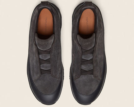 Men's Zegna Triple Stitch™ Monte Dark Grey Sneakers