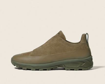 Men's Zegna Triple Stitch™ Monte Khaki Suede Sneakers