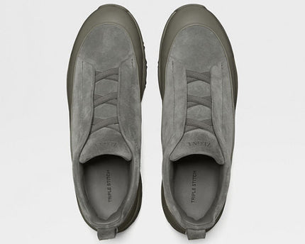 Men's Zegna Triple Stitch™ Monte Grey Sneakers