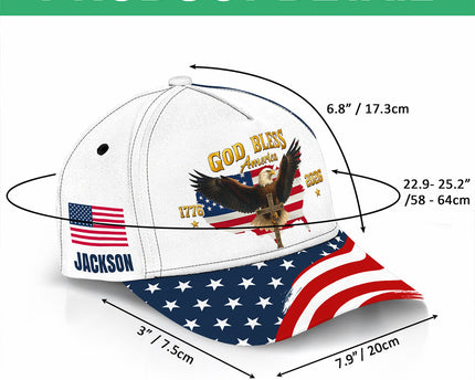 Personalized US Eagle 250 Years Of Freedom 1776 - 2026 Classic Cap