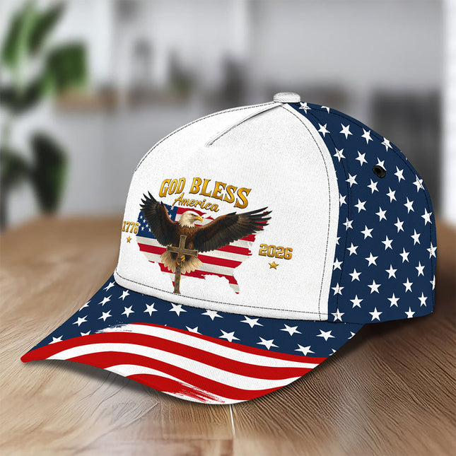 Personalized US Eagle 250 Years Of Freedom 1776 - 2026 Classic Cap