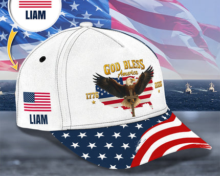 Personalized US Eagle 250 Years Of Freedom 1776 - 2026 Classic Cap