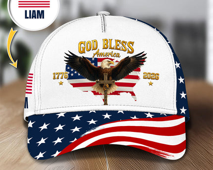 Personalized US Eagle 250 Years Of Freedom 1776 - 2026 Classic Cap