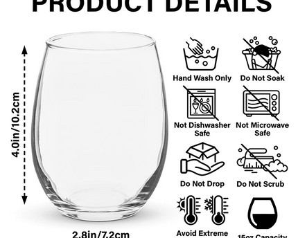 Personalized Name Birth Month Flower Wine Glass - Happy Retirement Gift
